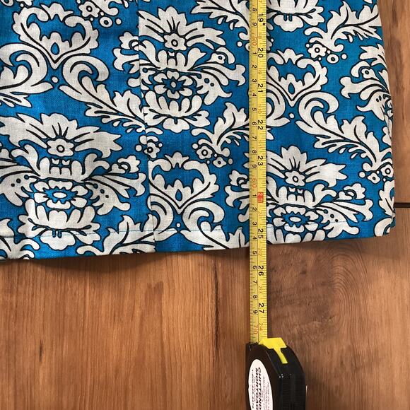 Vintage Tweeds Linen 3/4 Sleeve Tunic Top 1X Shoulder Pads Button Front V Neck - Picture 12 of 15